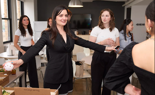 Me, Jenny, interacting with attendees